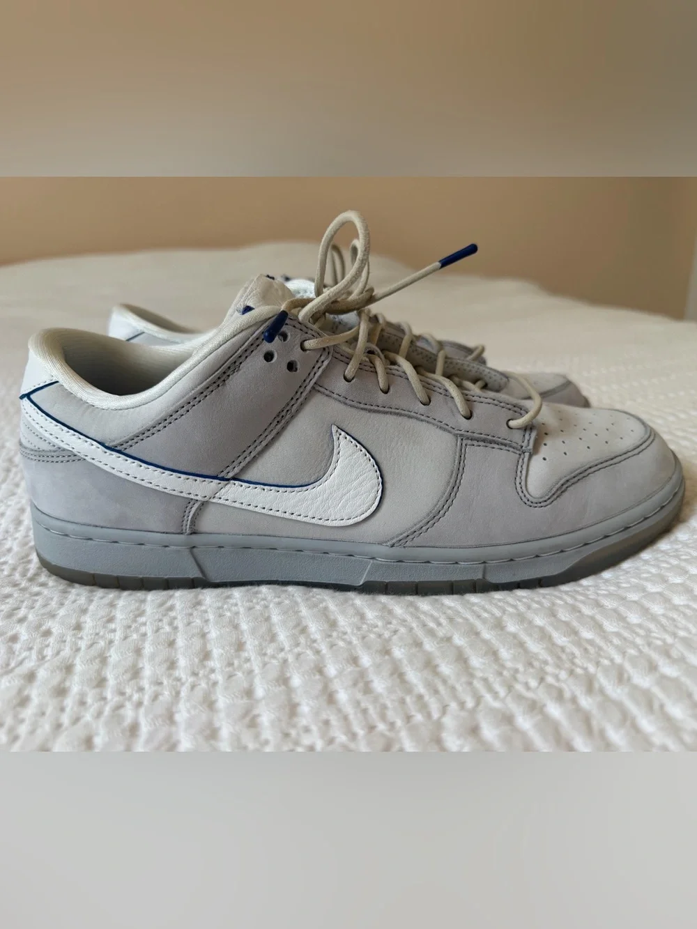 Nike Dunk Low Wolf Gray Men’s Low-Top Sneaker - Light Gray and White - Picture 3 of 5